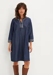Abito di jeans con ricami, bonprix