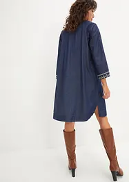 Abito di jeans con ricami, bonprix