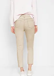 Pantaloni in twill cropped in look usato, bonprix