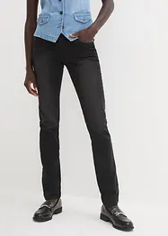 Jeans ultra elasticizzati con cinta comoda straight, vita media, bonprix
