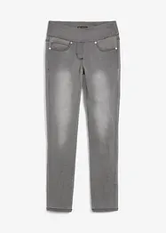 Jeans ultra elasticizzati con cinta comoda straight, vita media, bonprix