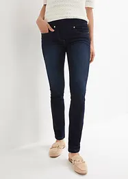 Jeans ultra elasticizzati con cinta comoda straight, vita media, bonprix