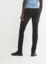 Jeans ultra elasticizzati con cinta comoda straight, vita media, bonprix