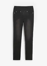 Jeans ultra elasticizzati con cinta comoda straight, vita media, bonprix