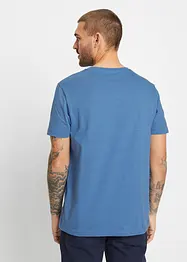 Maglia serafino a maniche corte in puro cotone biologico, bonprix