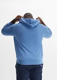Felpa con zip, cappuccio e taglio comfort, bonprix