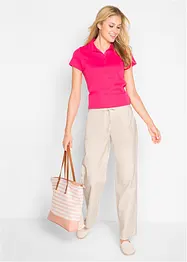Pantaloni a palazzo in misto lino, bonprix