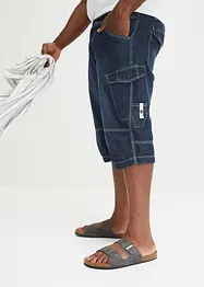 Bermuda cargo lunghi in jeans leggeri, relaxed fit, bonprix