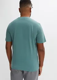Maglia serafino a maniche corte in puro cotone biologico (pacco da 2), bonprix