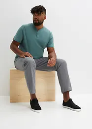 Maglia serafino a maniche corte in puro cotone biologico (pacco da 2), bonprix