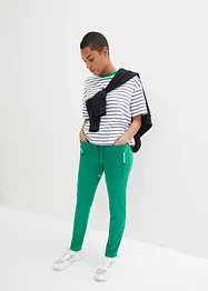 Pantaloni comodi con elastico in vita in punto di Roma, bonprix