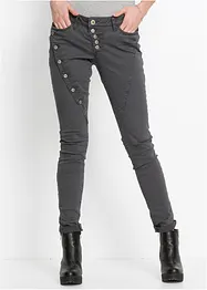 Pantaloni in twill di misto cotone elasticizzato, bonprix