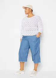 Maglione traforato oversize, bonprix