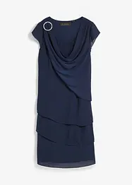 Miniabito a strati con accessorio decorativo, bonprix