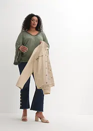 Maglia lunga con pizzo, bonprix