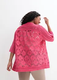 Cardigan con pizzo, bonprix