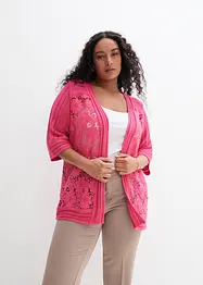 Cardigan con pizzo, bonprix