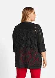 Cardigan con pizzo, bonprix