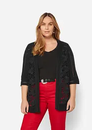 Cardigan con pizzo, bonprix