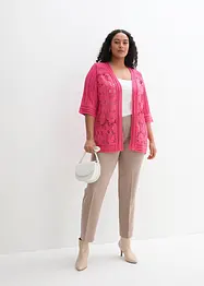 Cardigan con pizzo, bonprix