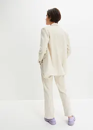 Blazer lungo in misto lino e viscosa, bonprix