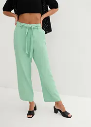 Pantaloni culotte in misto lino leggero, bonprix