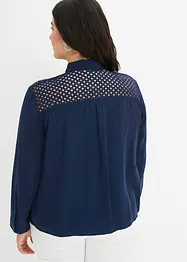 Blusa con pizzo, bonprix