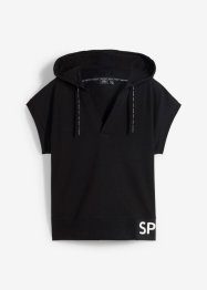 T-shirt oversize per sport con cappuccio, bpc bonprix collection