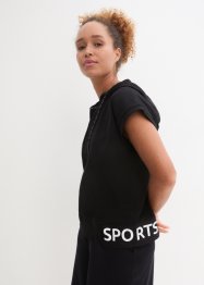 T-shirt oversize per sport con cappuccio, bpc bonprix collection