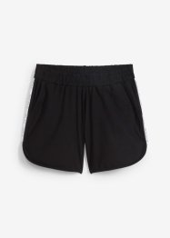 Pantaloni corti sportivi con righe a contrasto, bpc bonprix collection