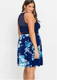 Abito di jersey con pizzo, bonprix