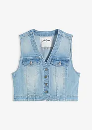 Gilet in jeans elasticizzato, bonprix