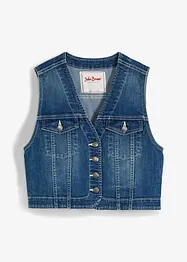Gilet in jeans elasticizzato, bonprix