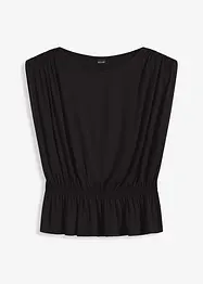 Maglia smanicata con spalle imbottite, bonprix