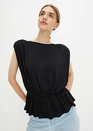 Maglia smanicata con spalle imbottite, bonprix
