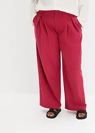 Pantaloni elasticizzati a palazzo con pinces, bonprix