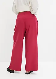 Pantaloni elasticizzati a palazzo con pinces, bonprix