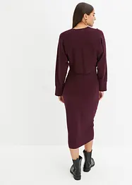 Abito in maglia e maglione abbinato (set 2 pezzi), bonprix
