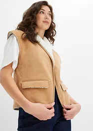 Gilet in montone sintetico, bonprix