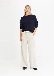 Pantaloni a palazzo con pinces, bonprix