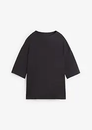 Maglia oversize in interlock con collo dritto, bonprix