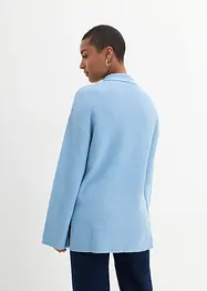Maglione oversize a collo alto con spacchi laterali, bonprix