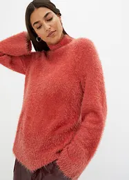 Maglione in filato piumato morbido, bonprix