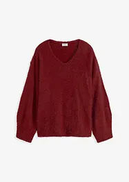 Maglione in filato piumato morbido, bonprix