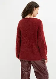 Maglione in filato piumato morbido, bonprix