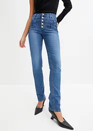 Jeans straight, a vita alta, bonprix