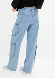 Jeans cargo, a vita media, bonprix