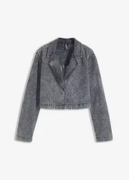 Blazer cropped in denim, bonprix