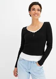 Top e maglia (set 2 pezzi), bonprix