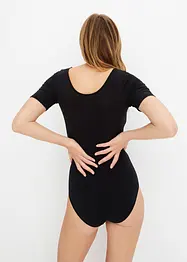 Body a mezze maniche in modal con pizzo, bonprix